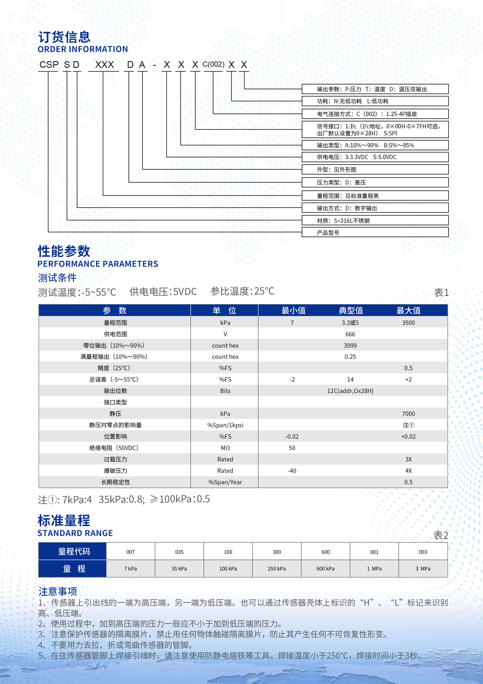 CSPSD帶壓力接頭數(shù)字輸出硅壓阻式隔離膜差壓傳感器詳情頁(yè)2.jpg